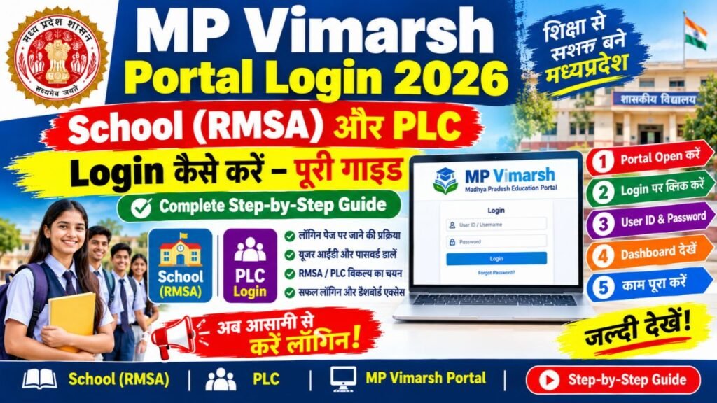 MP Vimarsh Portal Login 2026